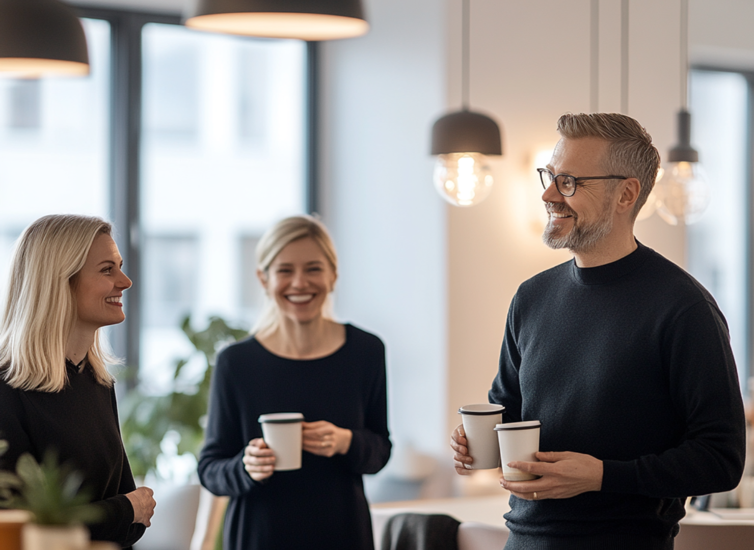 Kaffepause ved kaffehjørne med JDE-kaffe