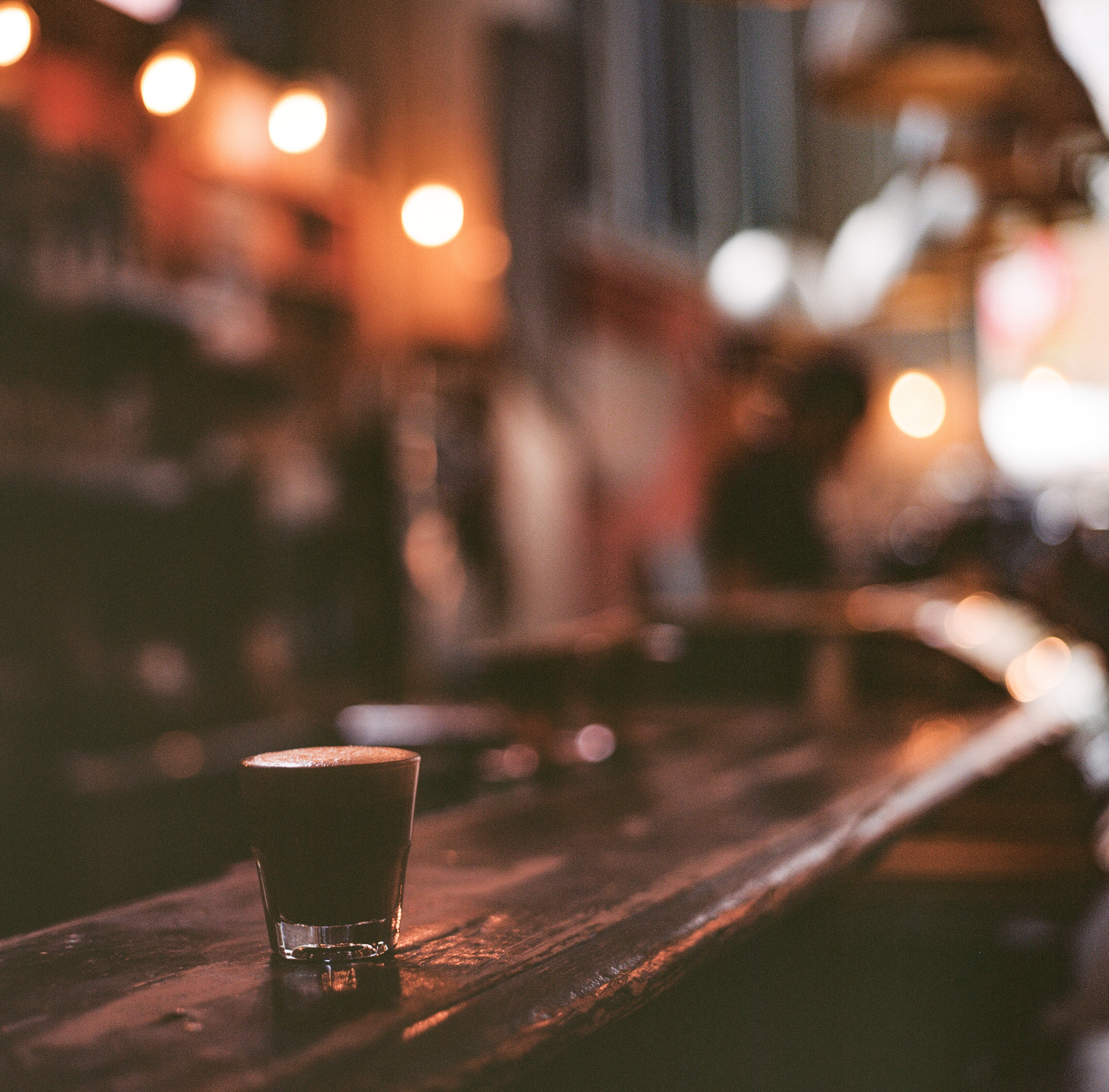 espresso at bar