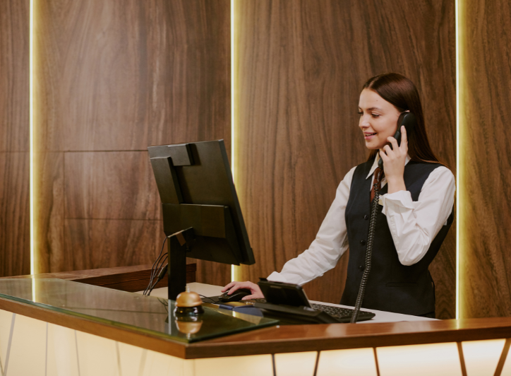 Header - receptionistens guide